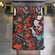 thumbnail image 1 of Comics - Deadpool - Faces 3 Piece Sets Full/Queen Size - Reversible Microfiber Quilts with 2 Shams Soft Lightweight Bedspread Coverlet Comforter for All Season Bed Sheets, 1 of 5