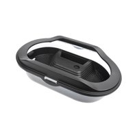 Magideal - Tanque Pequeño Para Tortugas, Terrario Desmontable Para Reptiles, Caja Para Tortugas Con Terraza Solar, Hábitat Para Reptiles, Tanque Para Reptiles Negro