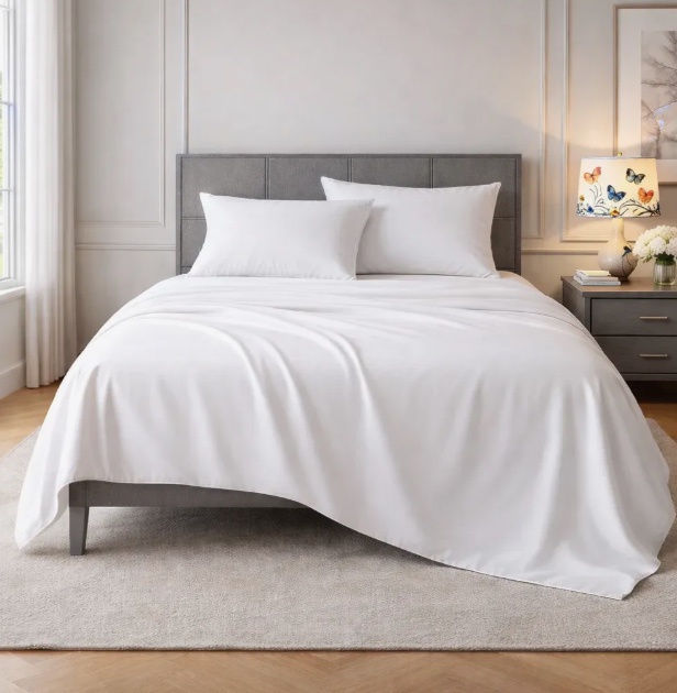 Atlas - Juego De Sabanas Lisas Blanco