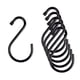 thumbnail image 1 of Ganchos S Acero Negro 6 Unidades 10kg Pvc, 1 of 3