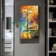 thumbnail image 2 of 1pc Canvas Painting, Abstract Streetlight Bench Wall Art Decor, For Living Room Wall Decor, Bedroom Wall Decor, Canvas Wall Art Decor, No Frame, 19.68*39.37inch, 2 of 2