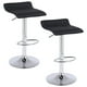 thumbnail image 1 of Pack 2 Piso De Bar Plano Altura Regulable Giratorio Negro, 1 of 6