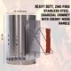 thumbnail image 2 of Chimenea para carbón Fast Fire de acero inoxidable 28 cm +18, 2 of 6