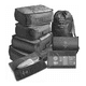 thumbnail image 2 of Organizador maleta set 8 bolsas Casatua viaje equipaje negro, 2 of 2