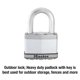 thumbnail image 2 of Candado Lock Master M15XDLF, resistente, doble blindaje, 64 mm, 2 of 6