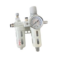 Magideal - Presor De Aire Aceite De Agua Separador Lubricador De Aire Con Medidor De Presión Regulador De Presión De Aire Herramienta De Reparación De Neumáticos