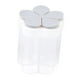 thumbnail image 3 of 5 Rejillas Transparentes Flip Spice Shaker Jars Red En Forma De Puerto De Vertido Gris, 3 of 3