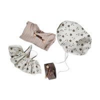 Magideal - Conjunto De Ropa Para Muñeca De Peluche, Ropa Para Muñeca De Niña Con Bolso Y Sombrero, Atuendos De Moda Para Muñecas Suaves, Vístete Para Muñecas De