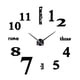 thumbnail image 5 of Reloj De Pared DIY Reloj Digital Pegatina Acrílico Calcomanía Para Decoración Del Hogar Oficina Grande Negro, 5 of 5