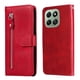 thumbnail image 5 of Funda con Cremallera para Honor X6C 4G, Carcasa Cartera de Cuero PU con Soporte y Tarjetero, 5 of 5