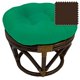 thumbnail image 1 of Footstool International Caravan de ratán con cojín de sarga, 1 of 1