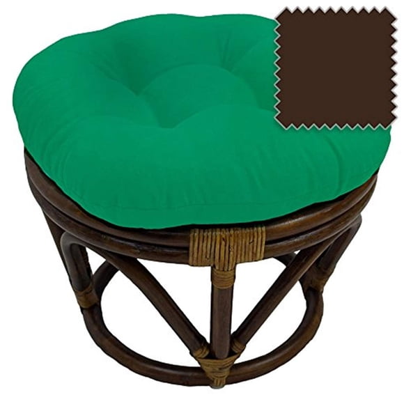 Footstool International Caravan de ratán con cojín de sarga