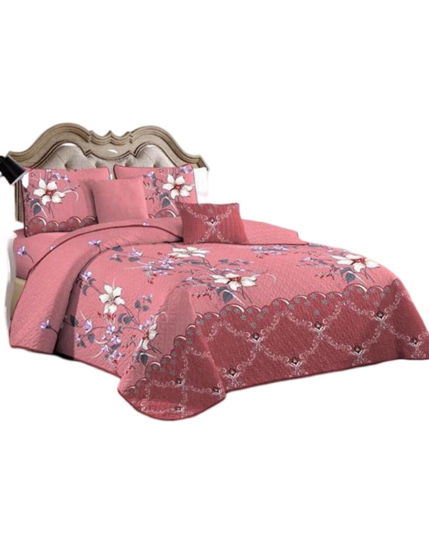 Genérico - Cubrecama Quilt 2 Plazas+2 Fundas Verano Fresco 13N72