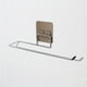 thumbnail image 1 of 1pc, Household Toilet Paper Towel Rack Holder, Stainless Steel Punch Free Kitchen Plastic Wrap Holder, Hanging Rack Wall Mount, 1 of 4