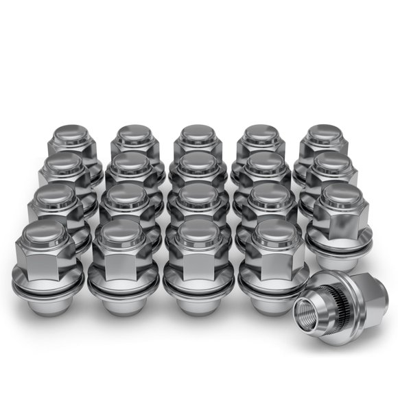 TUERCAS White Knight M12x1.50 paquete de 20 acabado cromado