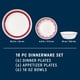 thumbnail image 2 of Juego de vajilla Corelle Sadie de 18 piezas apto para microondas, 2 of 5