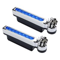 Magideal - 2 Uds Luces Led Para Vehículos Con Energía Eólica Decoración De Lámpara Exterior, Pp, Luz Diurna Luz De Circulación Diurna Para Camiones Auto Azul