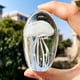 thumbnail image 2 of Estatuilla De Medusas, Artesanía De Cristal De Blanco, 2 of 4