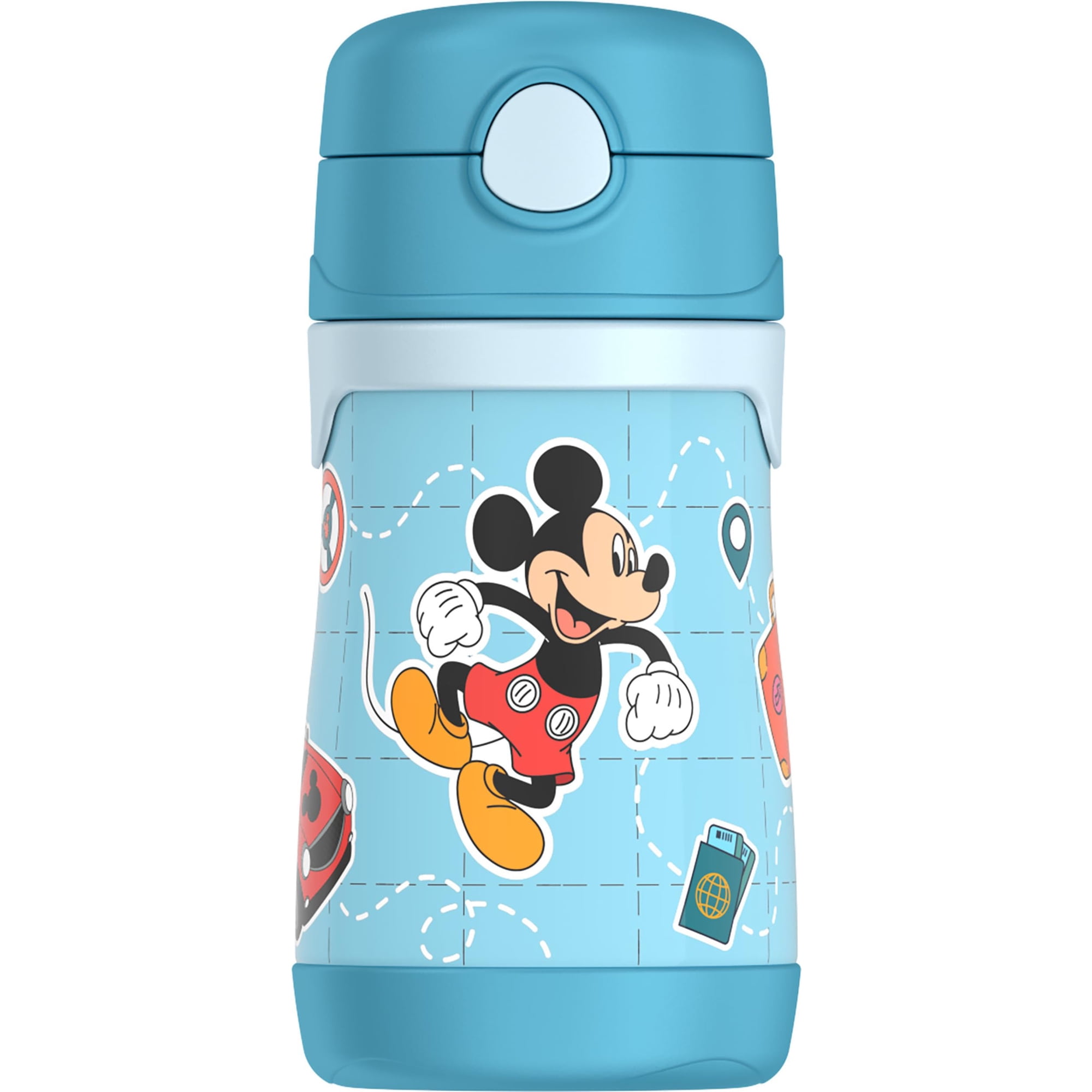 Biberón Thermos Baby De Acero Inoxidable De 300 Ml Con Pajita Desplegable