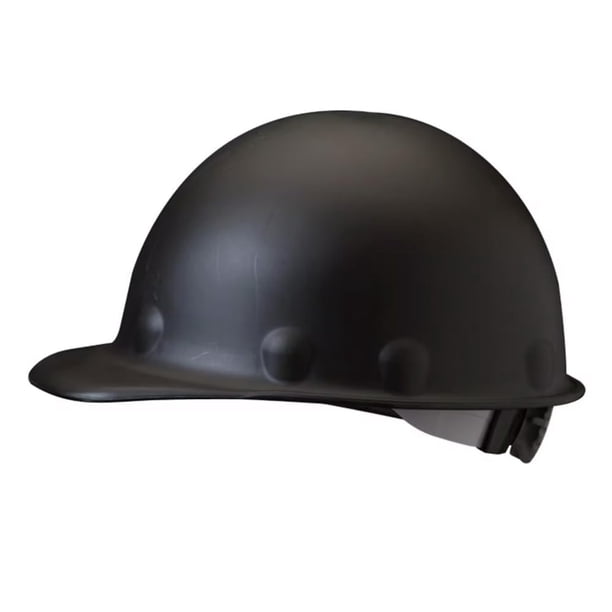 Casco de seguridad FIBRE-METAL P2AQRW11A000 de fibra de vidrio con ajuste de matraca, negro