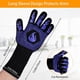 thumbnail image 2 of 1 par/2 guantes para barbacoa, guantes para asar, guantes resistentes al calor para horno, guantes ignífugos de cocina de 800 °C para asar, hornear, cocinar y soldar., 2 of 6