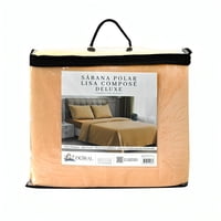 Sábanas Polar Composé 1.5 Plazas / Bicolor Amarillo – Doral