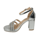 thumbnail image 2 of SANDALIAS DE FIESTA BONNY FRANCO PLATA MUJER 406-0069 - Talla 35, 2 of 6