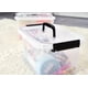 thumbnail image 3 of Caja con cierre de almacenamiento JUJIAJIA de plástico transparente, 7 L/16 L con asa, paquete de 2, 3 of 7