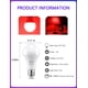 thumbnail image 5 of Bombillas LED para dormir Ajuns, color rojo, 7 W, 650 nm, regulable, E26, paquete de 2, 5 of 7