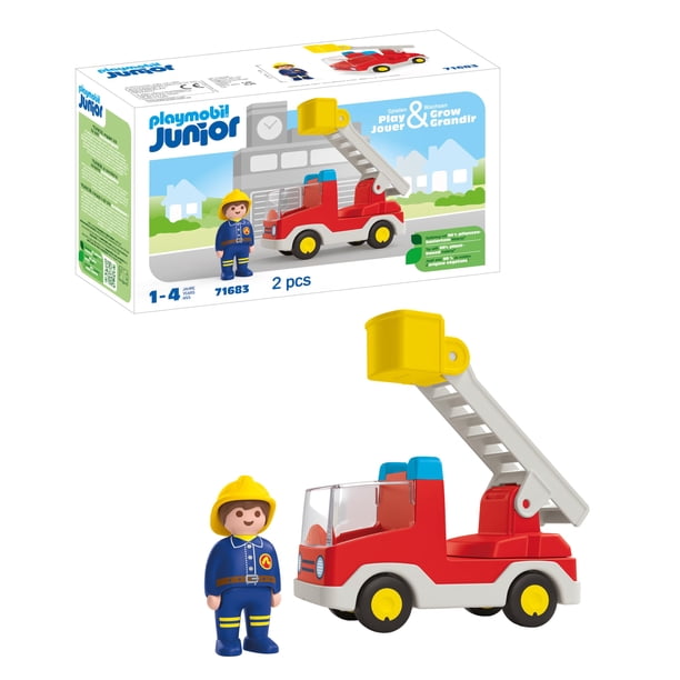 Unidad de escalera infantil Playmobil para camiones de bomberos para niños de 1 año o más
