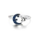 thumbnail image 2 of Anillo gato luna ajustable plata 925, 2 of 3