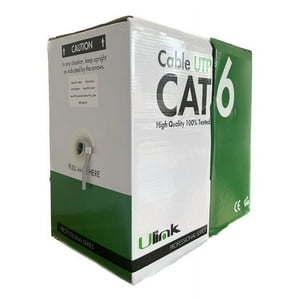 Ulink - Cable De Red Utp Cat6 100 Mts 23 Awg Gris