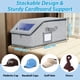 thumbnail image 2 of Caja de almacenamiento de sombreros JJSHUANL para 24 gorras de béisbol, color gris, 2 of 9