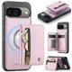 thumbnail image 1 of Para Google Pixel 10 / 10 Pro Funda de Teléfono Compatible con MagSafe 2 en 1 Billetera con Tarjetero y Bolsillo con Cierre para Efectivo, Funda de Cuero PU, Bloqueo RFID, Soporte Magnético, 1 of 8