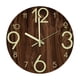 thumbnail image 3 of Reloj De Pared Luminoso Acrílico Moderno 12 '' Resplandor Silencioso En Reloj Oscuro Decoración Para El Hogar B, 3 of 5
