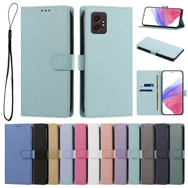 Cartera para Samsung Galaxy XCover 7 Pro con Bolsillo de Tarjetas, Verde Menta