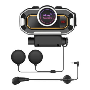 Castletec - Intercomunicador Y Manos Libres Bluetooth V9 Pro 500M Radio Fm