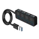 thumbnail image 1 of Hub USB 3.0 Delgado De 4 Puertos Con Cable Extendido Para MacBook Para Surface Pro PC, 1 of 5
