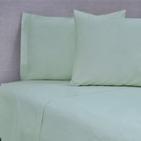 Mashini - Sabana 144 Hilos Colores Lisos King Verd