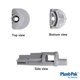 thumbnail image 5 of Plumb Pak PP855-69 de 2 pulgadas Ablandador de agua de plástico con espacio de aire para tubos verticales, 5 of 8
