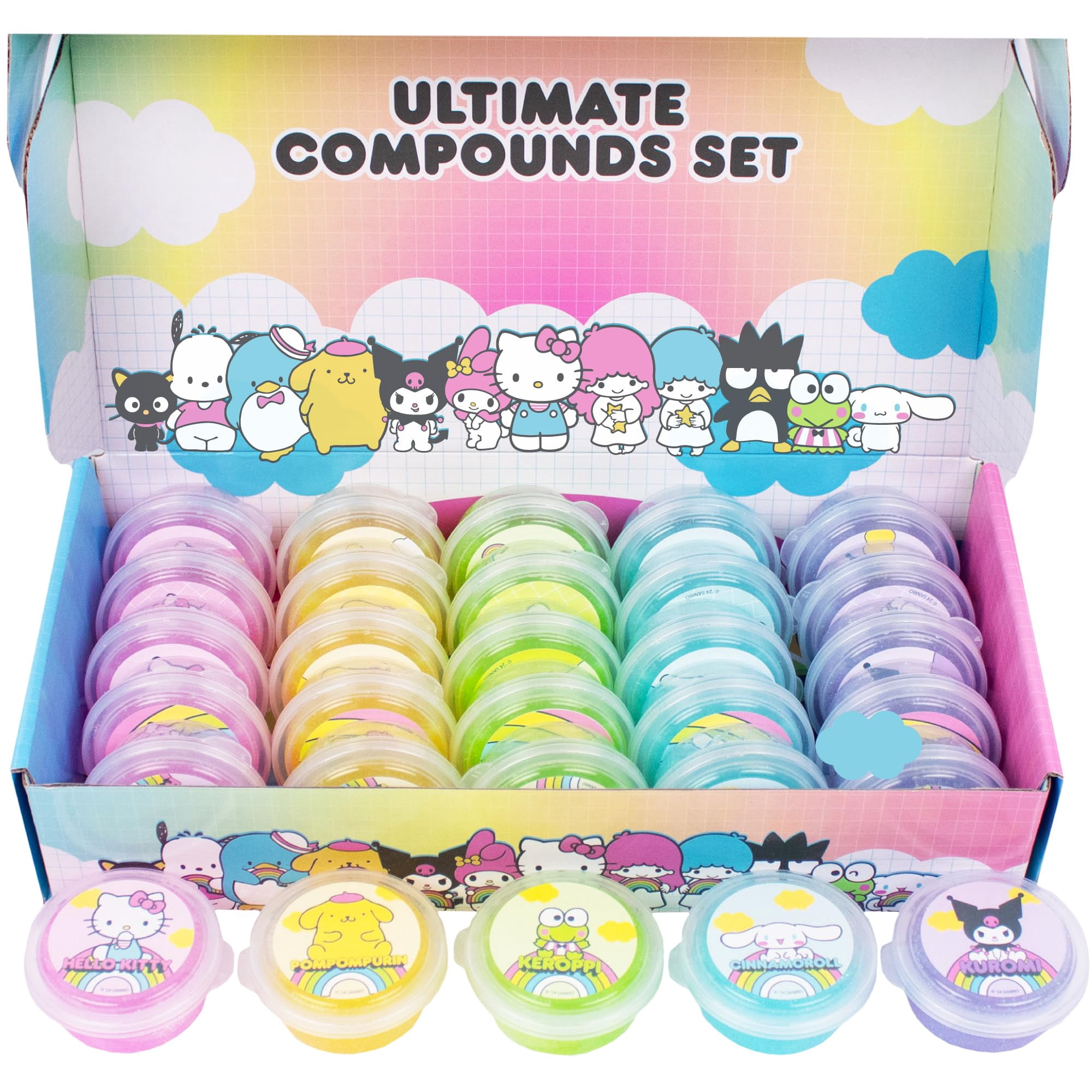 Set Slime Horizon Group Usa Hello Kitty, Paquete De 25 Unidades, Perfumado