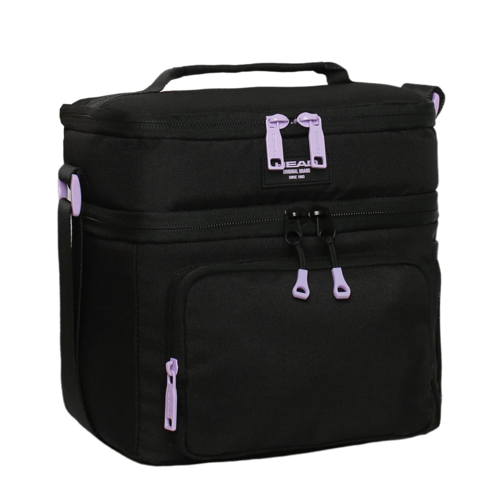 Lonchera Mujer Doble Iglu Térmica Negro Lila Head
