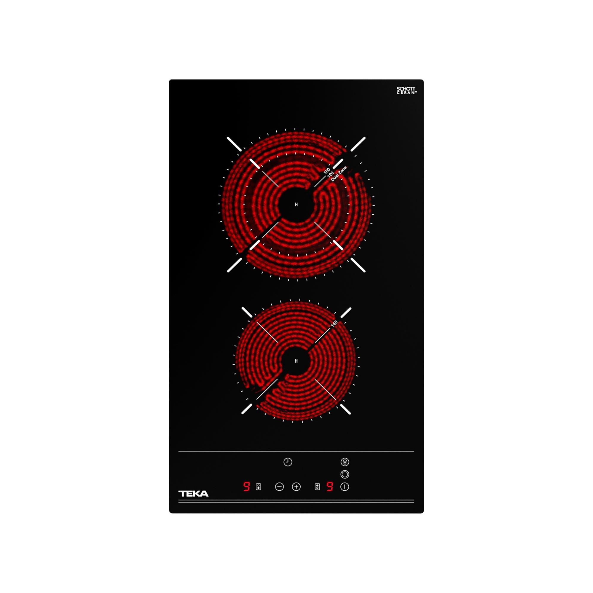 Encimera Eléctrica 2 Quemadores Tzc 32320 Bk