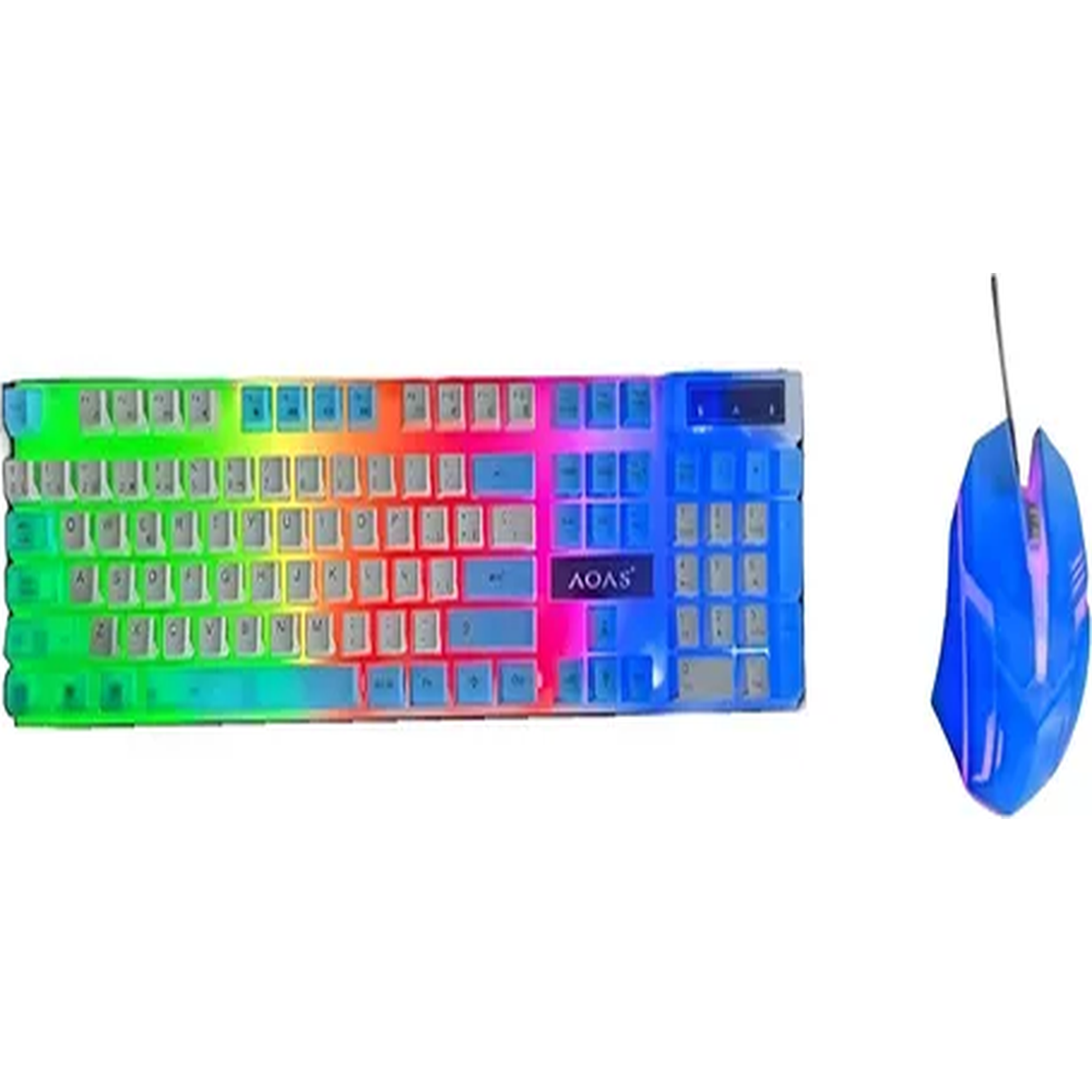 Genérico - Pack Teclado Gamer Español + Mouse Rgb