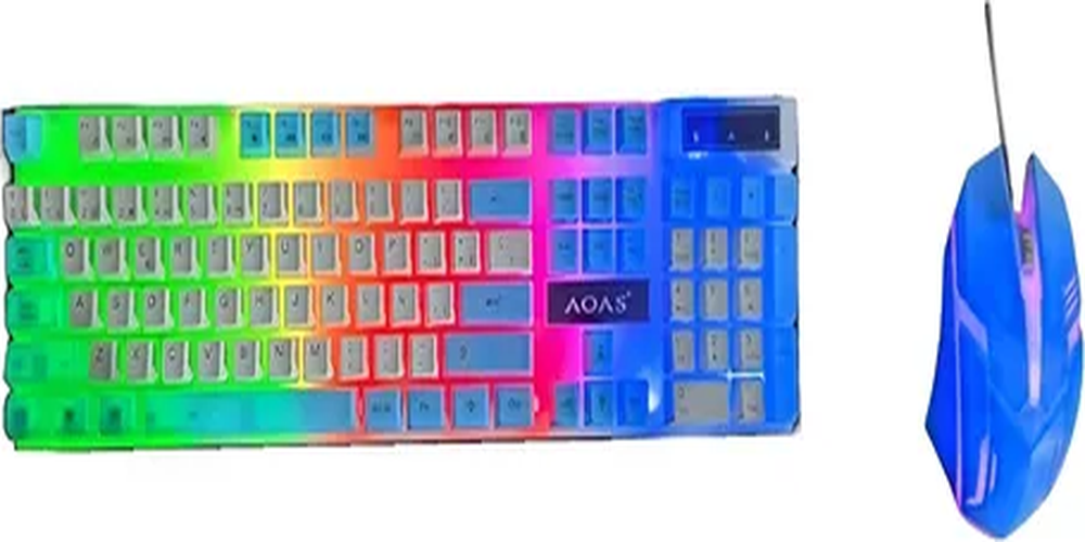 Genérico - Pack Teclado Gamer Español + Mouse Rgb