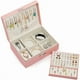 thumbnail image 1 of Organizador de Joyas de Cuero Multifuncional de 2 Capas con Cerradura, 1 of 6