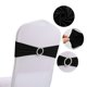 thumbnail image 1 of Xiao Hua Funda Negra para Respaldo de Silla, Juego de 10 Piezas, 13.78 x 5.12 Pulgadas, Diseño de Moño Preatado con Hebilla de Plástico Duradera, Agregando Decoración a Banquetes de Boda y Eventos, 1 of 5
