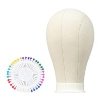 Ioensy - Cabezal De Bloque De Lona Estable Para Peinado, Para Gorra, Tocado, Cabeza De Entrenamiento De Peluquería, 58 Cm