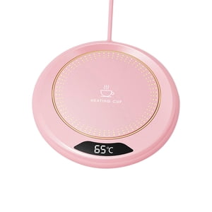 Magideal - Alfombrilla Calentadora De Tazas Portátil Con Tres Ajustes De Temperatura, Café Inteligente, Almohadilla Calefactora De Agua Para Té De La Leche, Cale , Rosado