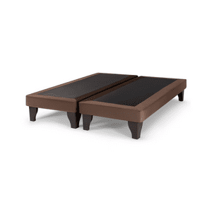 Importclick - Base Dividida Cama Europea 2 Plazas 150X200 Cm Chocolate Felpa